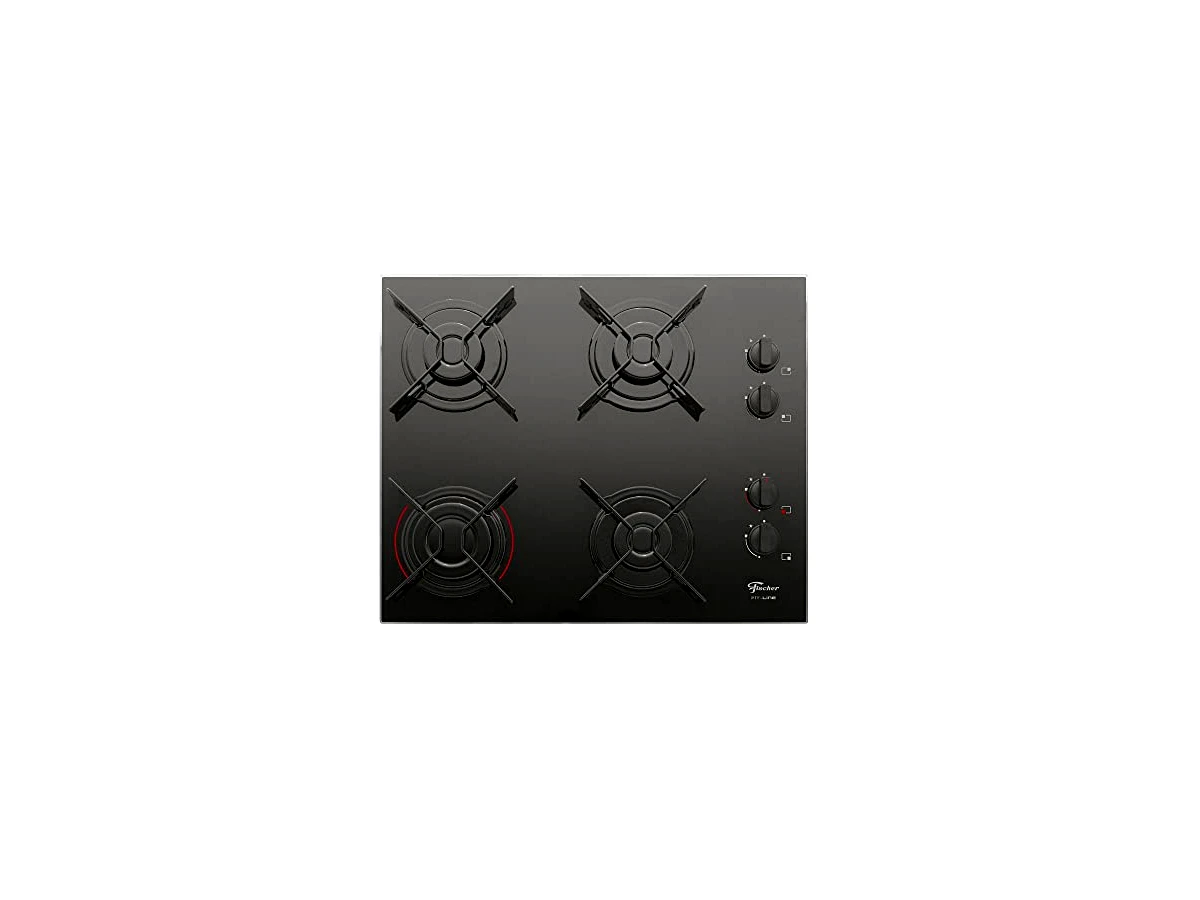 Cooktop a Gás Fischer Fit Line 1642-6985 Vidro Temperado Preto